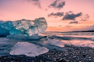 Islande en hiver : Diamond Beach la plage de diamants