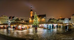 Marché de Noël à Tallinn en Estonie
