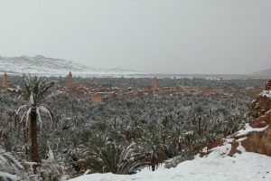 neige au maroc - Figuig
