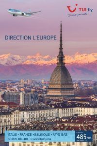 promo tui fly pour vols du Maroc vers l'Europe